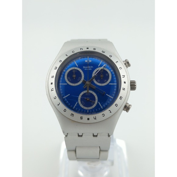 Swatch Accessories - SWATCH WATCH HYPNOTIC IRONY CHRONOGRAPH - 35mm Case - 5.75" Bracelet - Working